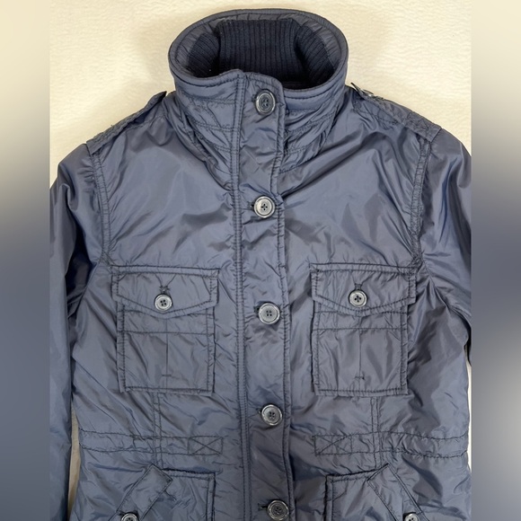 AMERICAN EAGLE OUTFITTERS‎ Utility Quilted Interior Full Zip Jacket Navy Small - Picture 2 of 13